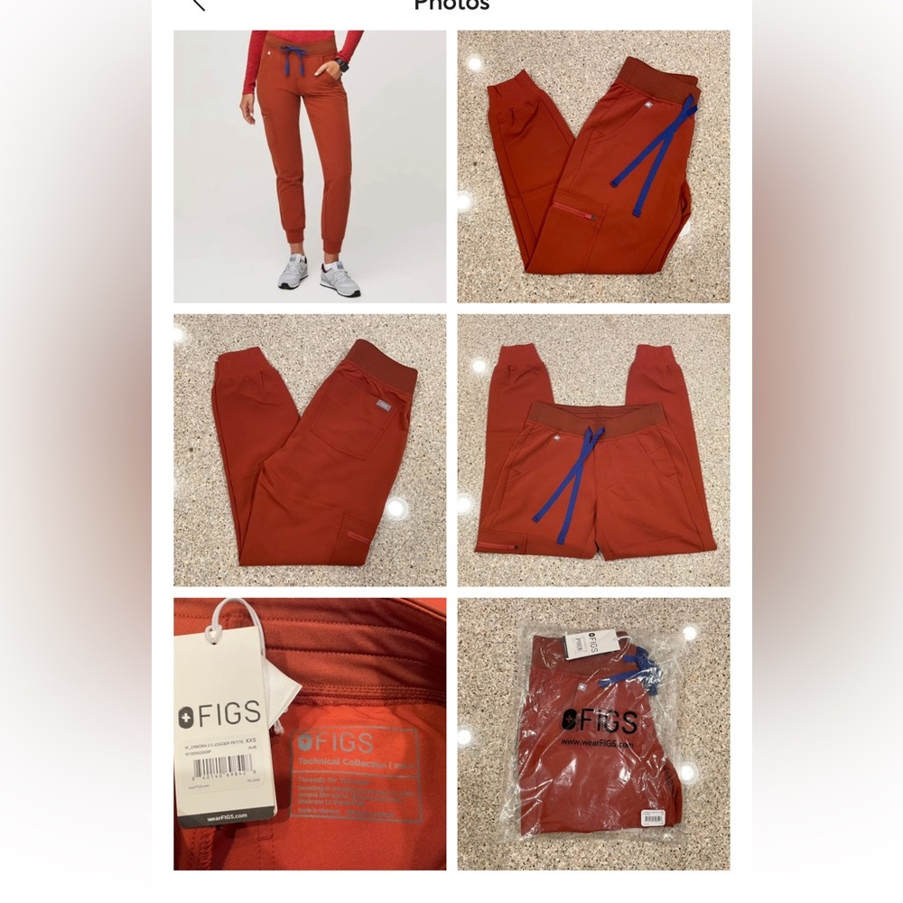 Figs Auburn Jogger Pants with Blue Accents